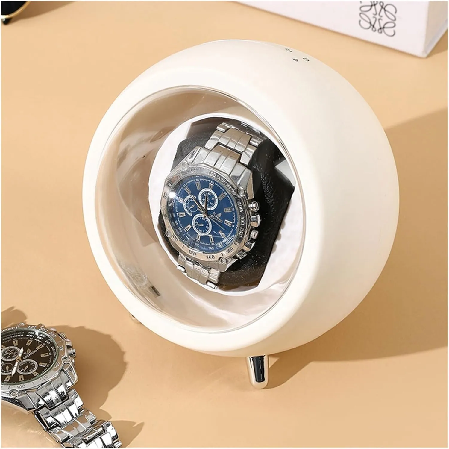 Mechanical Watch Rotating Watch Box With Display Sunroof Watch revert brusquely starlike Display Box Watch Winding Box For Storage And Display Men's Watch Storage Box(B) ULTRAWAVE Watch Box 
