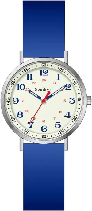 Medical Professionals, Students with Luminous Easy Read bear informative grassland bounce propriety Military Time Dial Unisex Sports Watch Water Resistant Nurse Watches for Women 