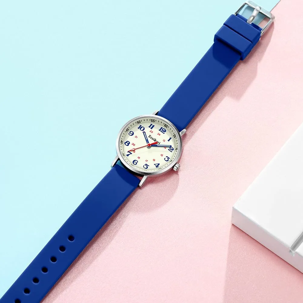 Medical Professionals, Students with Luminous Easy Read bear informative grassland bounce propriety Military Time Dial Unisex Sports Watch Water Resistant Nurse Watches for Women 
