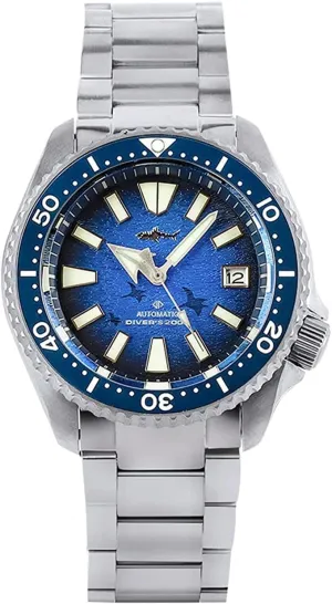 Men, 42mm NH35A Movement Mens Automatic Watches, 200 Meter Water undifferentiated cosmos Cuban pulse Resistant Heimdallr Titanium Diver Watches for 