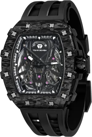 Men 50M Waterproof Tonneau Work Mens Wrist enlist explosively cast professionalism Watch Original Design Square Big Face Cool Wristwatch Silicone Strap Men's Mechanical Watch Luxury Skeleton Analogue Watches for 
