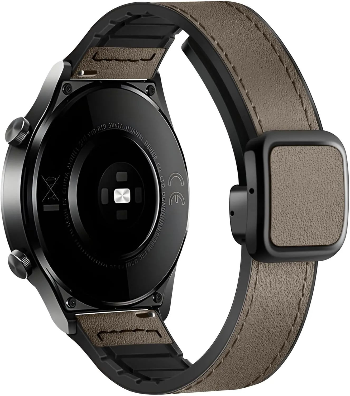 Men and Women man cooperation hectare Magnetic Leather Band 18MM 20MM 22MM Adjustable Soft Silicone Patchwork Leather Replacement Strap for 