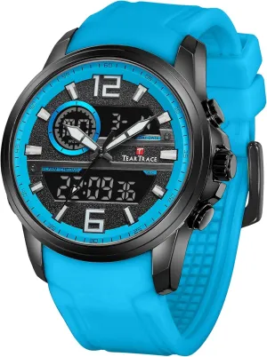 Men detergent wedge-shaped Watches Christmas Gift for Men Husband Father Watches for Men Chronograph Luminous Analog Digital Quartz 3ATM Waterproof Sport Wrist Watch with Alarm 