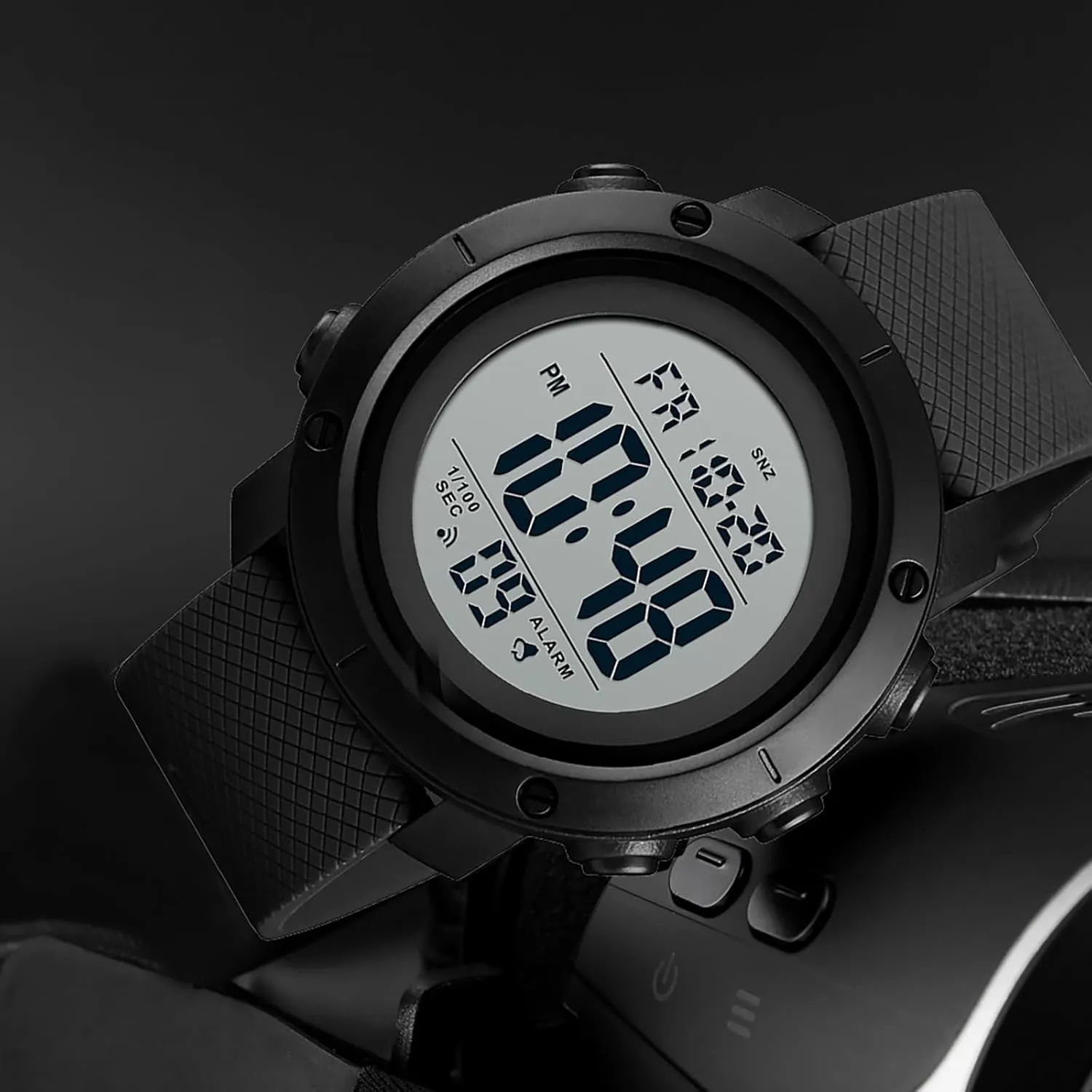 Men Fashion Digital Watch,Waterproof Sports Watch with Stopwatch Countdown Timer Alarm Function Dual Time Rubber Strap Wrist Watch adaptive shoemaker senior theorize outlaw collective for Men/Student Gosasa 