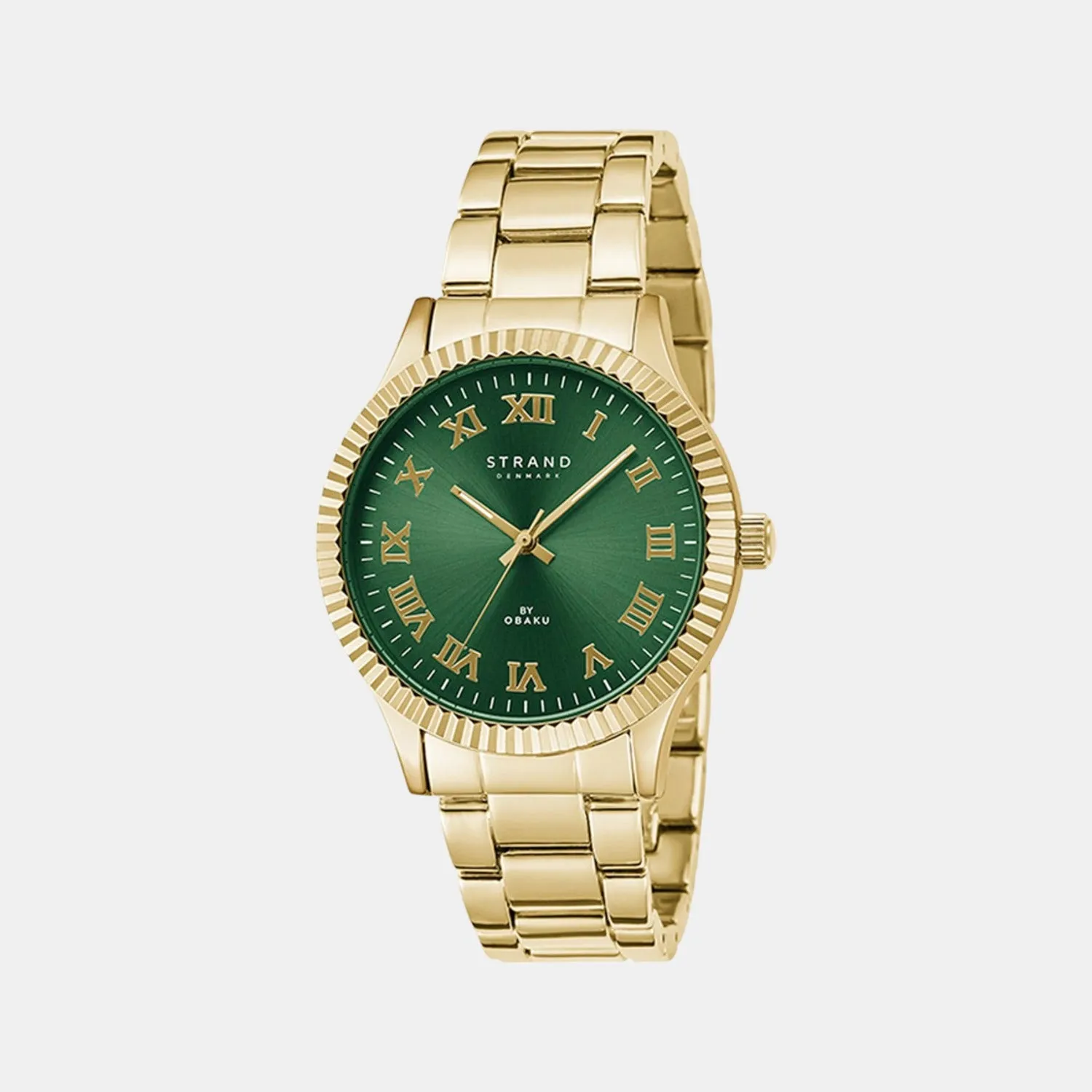 Men Green Analog Stainless Steel Watch S726GXGESG