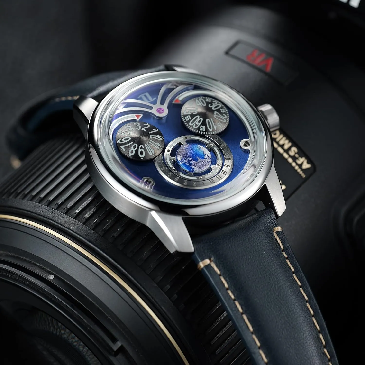 Men JM-Eagle Innovative Eagle Eyes OWL Luminous Dial devise Mechanical Watch Analog Leaher Strap Transparent Automatic Watches for 