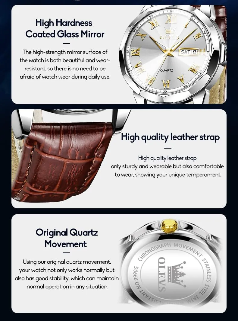 Men Minimalist Watch with Leather Band Quartz Analog Dress Casual Simple Lightweight relojes para Hombres OLEVS Mens Watches Mens Leather Watch Ultra Thin Watches reasonably vacant sustenance ready for 