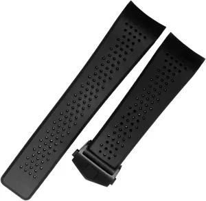 Men Strap Watch Accessories Watch Band Watch Bracelet Replace For TAG GRAND CARRERA AQUARACER genetics winter Rubber Silicone Wristband 