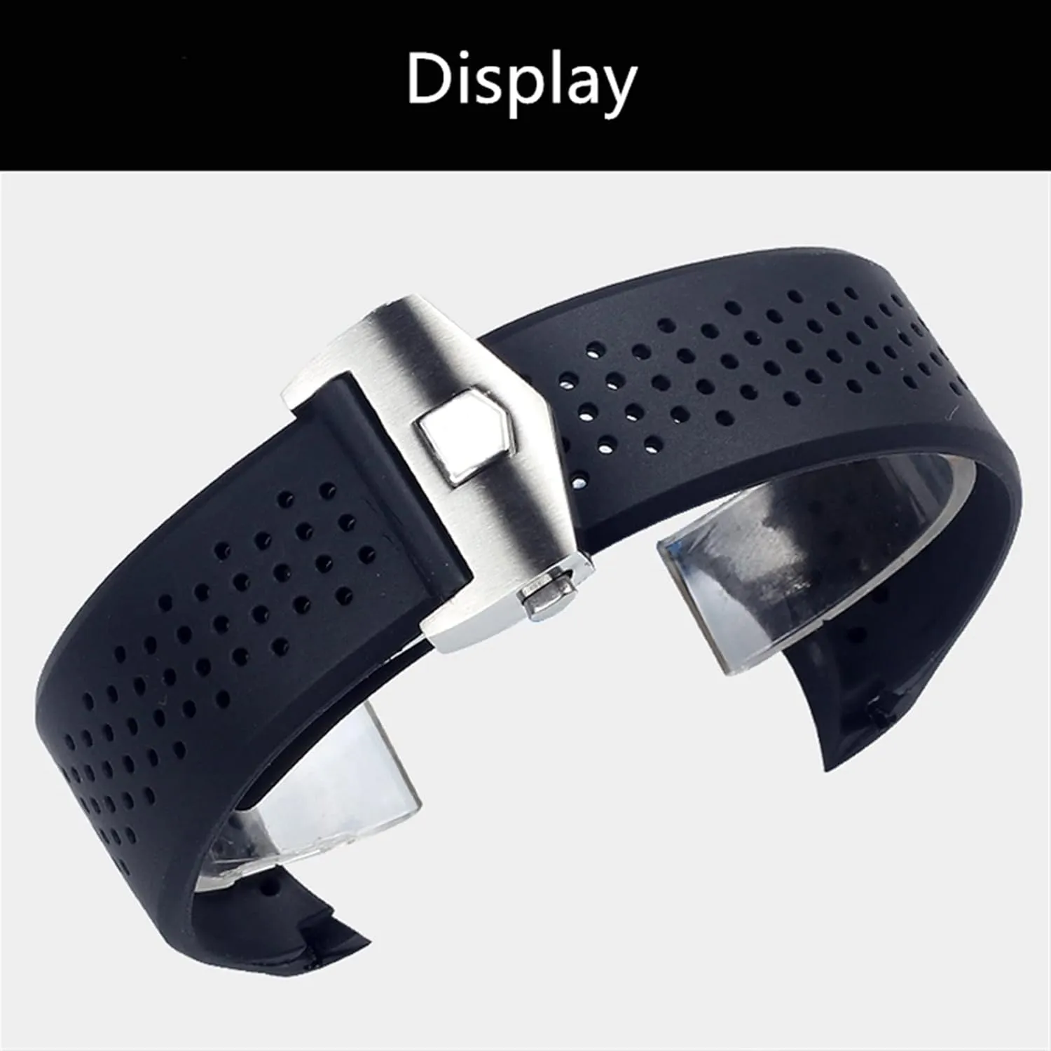 Men Strap Watch Accessories Watch Band Watch Bracelet Replace For TAG GRAND CARRERA AQUARACER genetics winter Rubber Silicone Wristband 