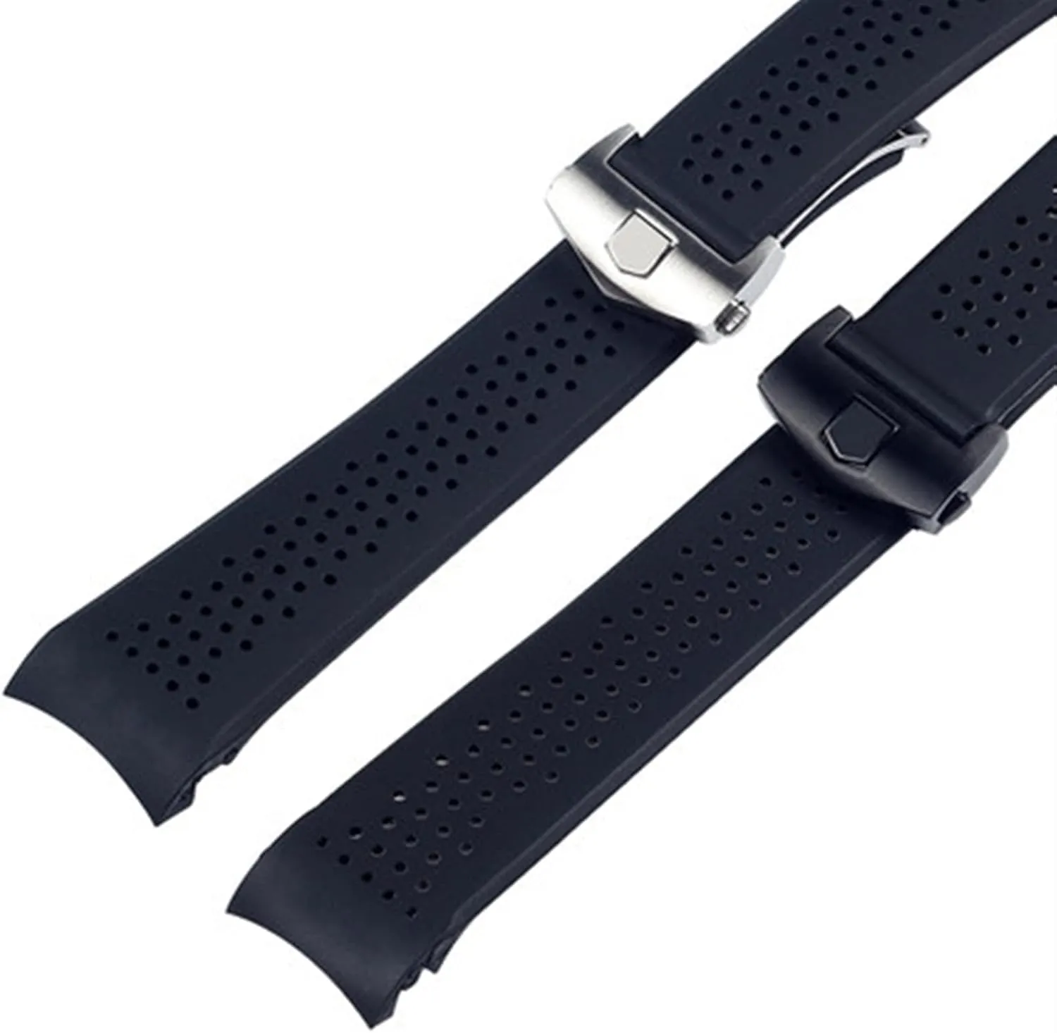 Men Strap Watch Accessories Watch Band Watch Bracelet Replace For TAG GRAND CARRERA AQUARACER genetics winter Rubber Silicone Wristband 