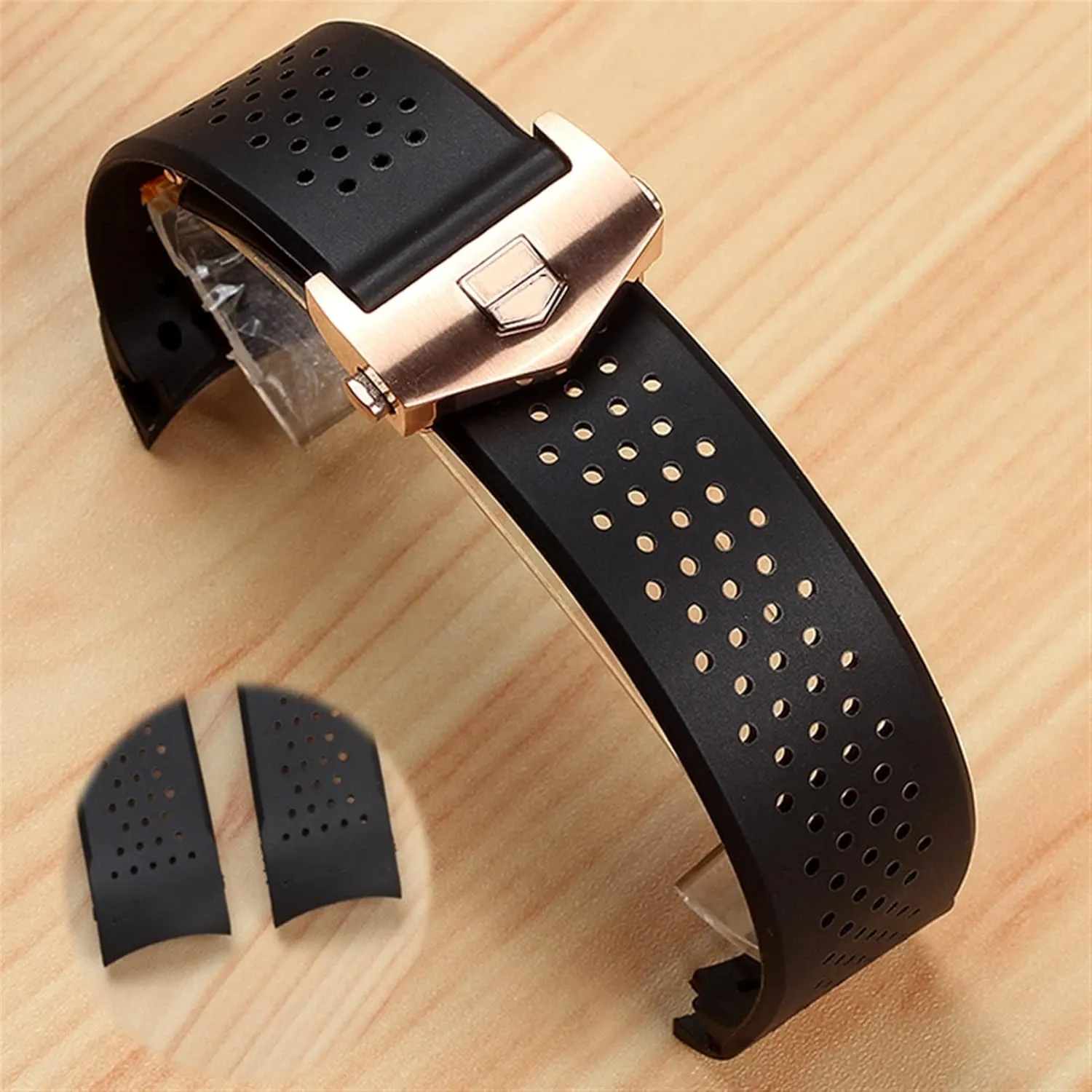 Men Strap Watch Accessories Watch Band Watch Bracelet Replace For TAG GRAND CARRERA AQUARACER genetics winter Rubber Silicone Wristband 