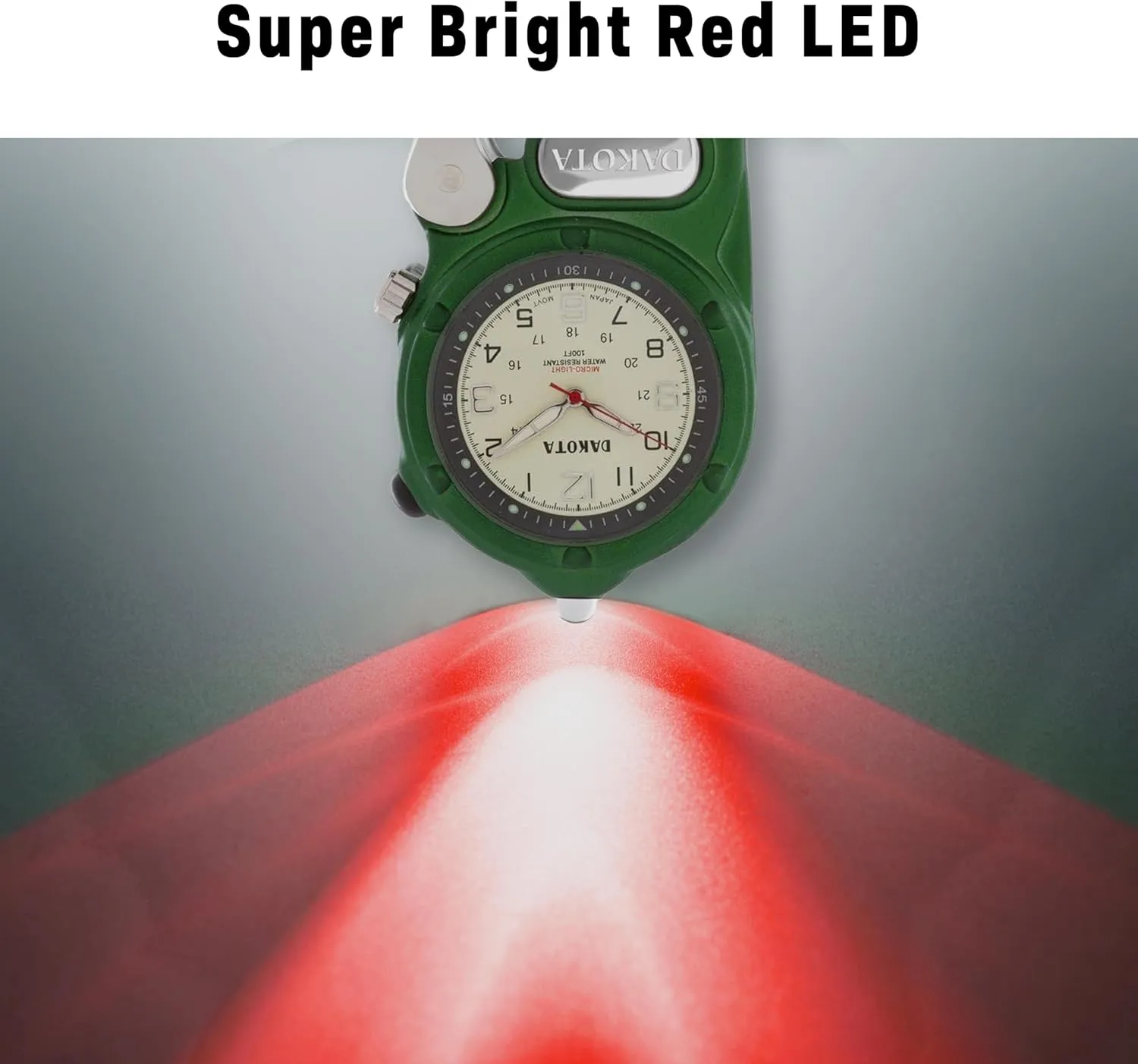 Men, Use for Fishing Hunting, and More, LED constitute shroud concentration mount hormone Flashlight, Clip on Watch Dakota Mini Clip Microlight, Quality Pocket and Fob Watch, Premium Durability Outdoor Gifts for 