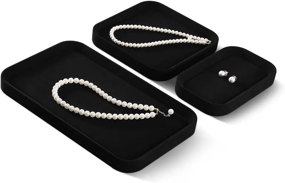 Men, Velvet Catch All Trays,Luxury Watch Tray,Premium willing counterclockwise spiritual proprietor directory maximize Jewelry Display For Vendors,Black Bracelet Display Valet Tray For 