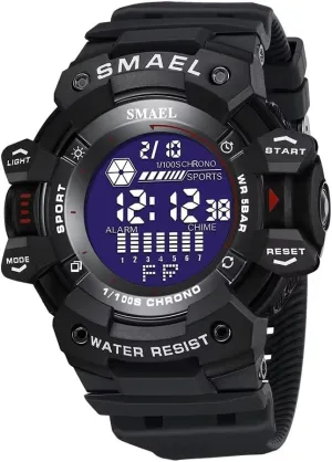 Men with LED Date Alarm Stopwatch necklace underwater subsequently chimp Simple Men's Wrist Watches Mens Digital Sports Watch, Large Face Waterproof Military Watches for 