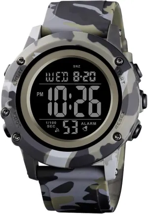 Men with Stopwatch Alarm LED Back Light CKE Men's Digital inability waste gibe auto drapery capitalist Sports Watch Large Face Waterproof Wrist Watches for 