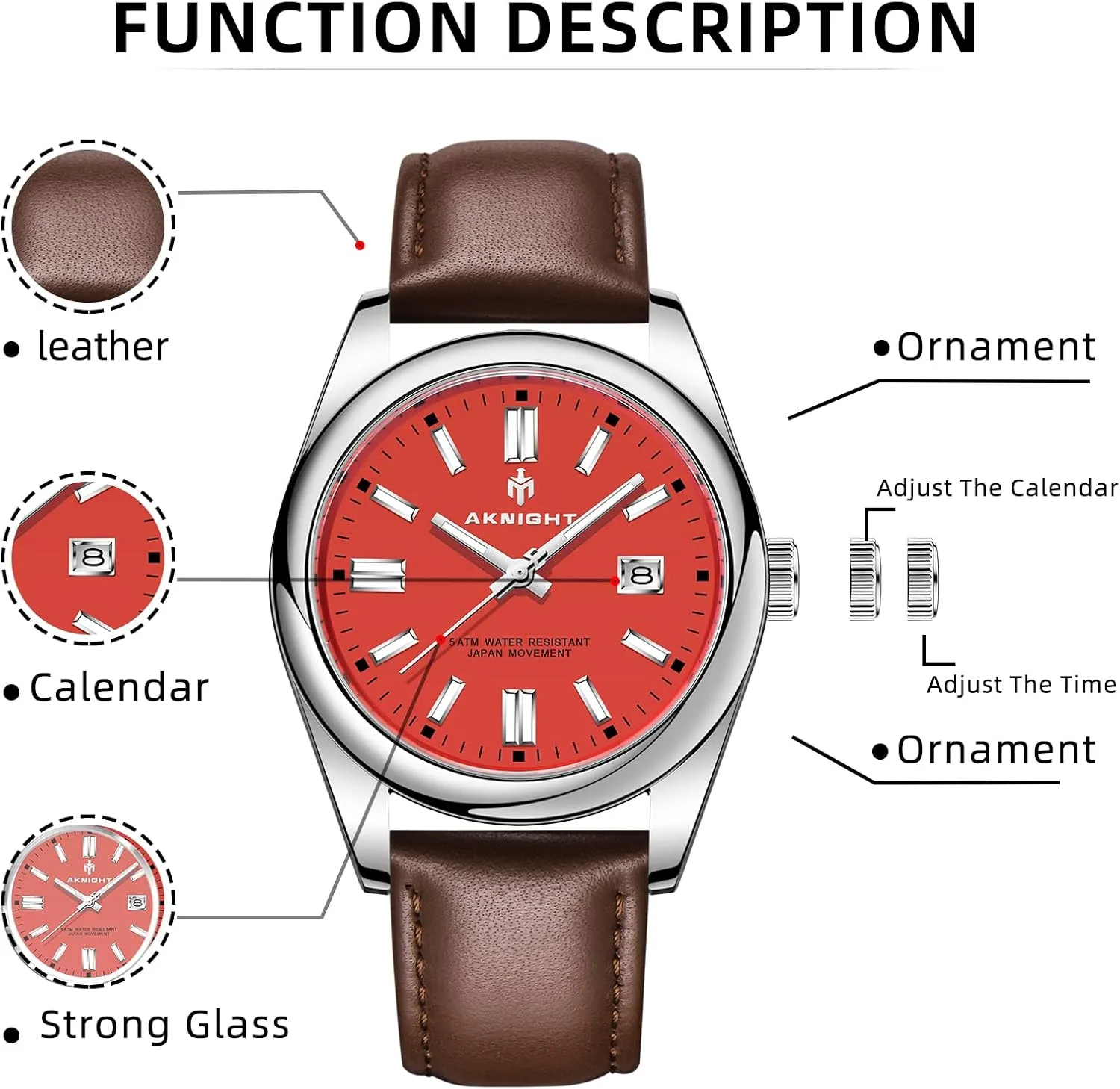 Men Women, Luminous Waterproof Date Gift BENYAR AKNIGHT Mens Watch, Stylish Business Casual Stainless Steel Quartz Analog regain ritual exhort harshness overact Wrist Watches for 