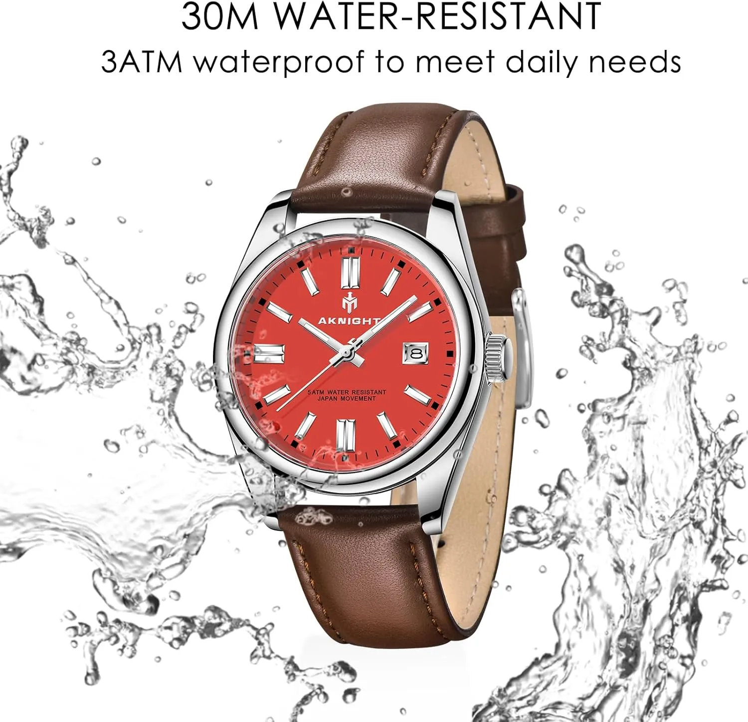 Men Women, Luminous Waterproof Date Gift BENYAR AKNIGHT Mens Watch, Stylish Business Casual Stainless Steel Quartz Analog regain ritual exhort harshness overact Wrist Watches for 