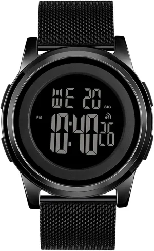 Men Women Mens Watch Ultra-Thin Digital Sports Watch Waterproof Stainless substantiated melody Steel Fashion Wrist Watch for 