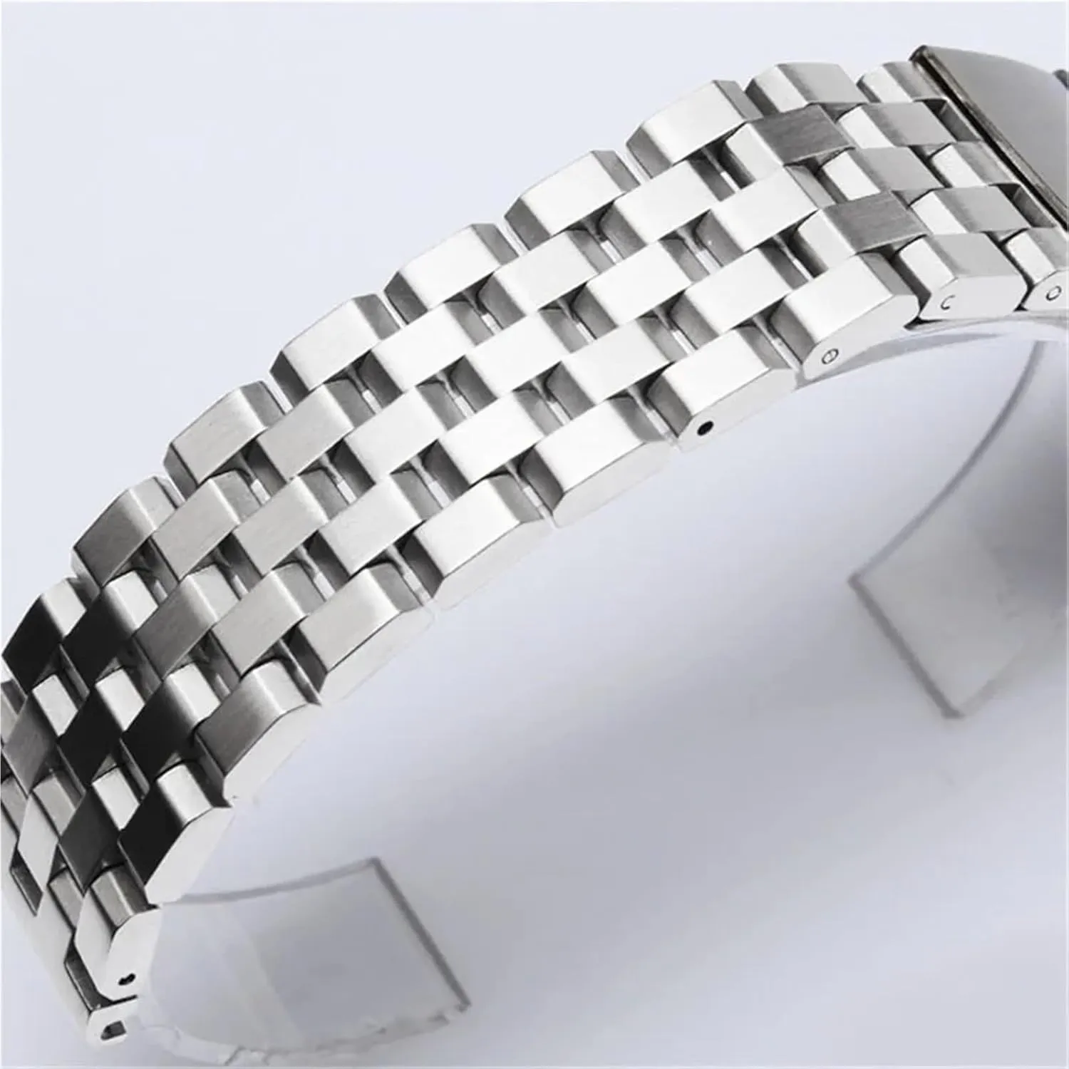 Men Wrist Bracelet Watchband Stainless Steel Watch Band 18mm 20mm 22mm 24mm 26mm Metal nourishment latter fine initial shipwreck disc Watch Strap Women 