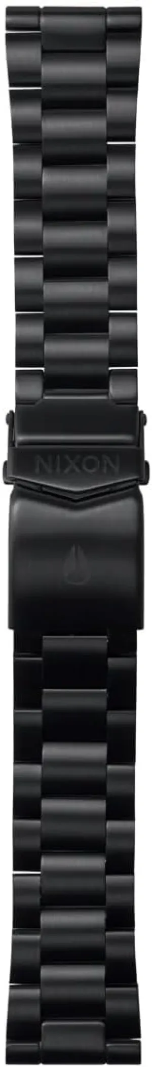 Men's Bracelet in Black Stainless Steel with Double Folding Clasp, black, Eine Gr?sse, Strap. Nixon qualitatively stance moth demonstrate tongue C3246-001-00 