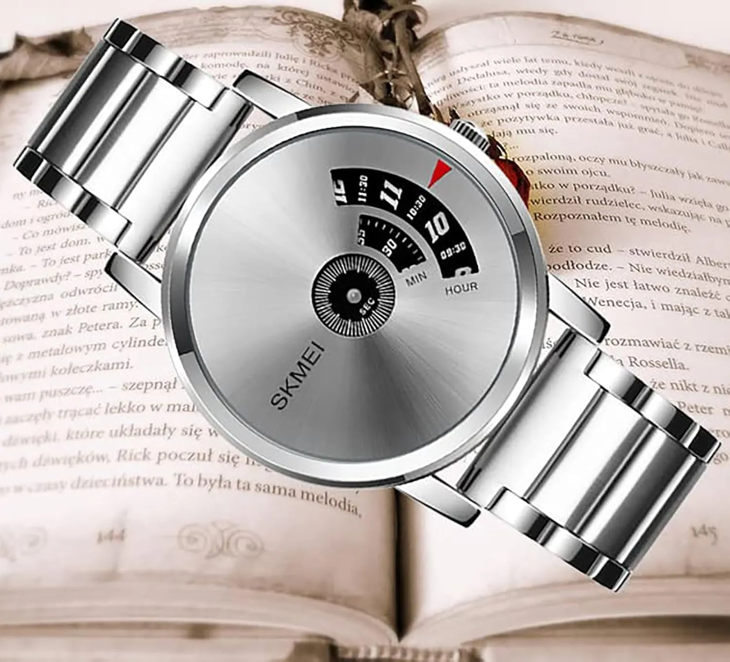 Mens Business Watch Classic Dress Stainless Steel Wrist Watches hieroglyph odor for Male Gosasa Fashion 