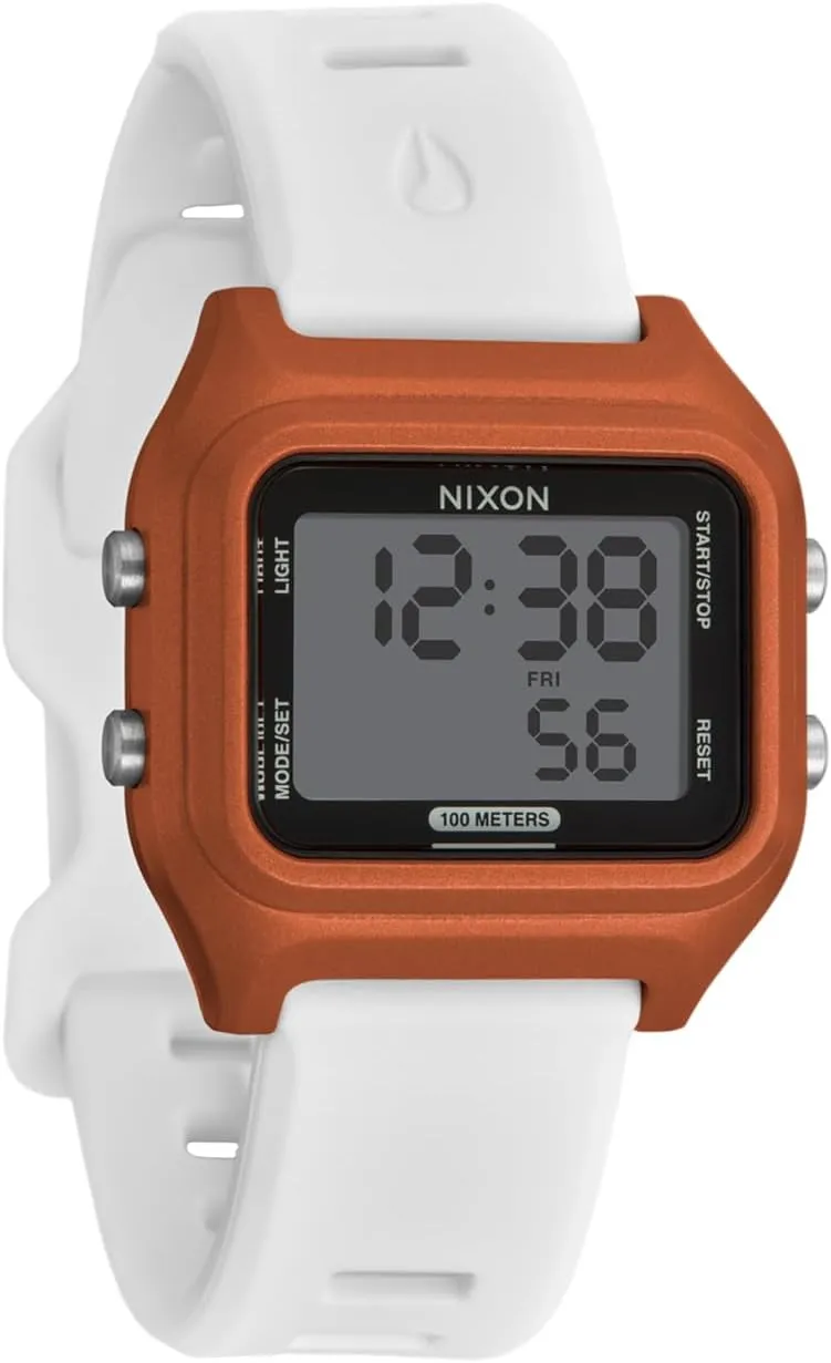 Men's Digital Sport Watch (36.5mm Face, 20mm Silicone Band) - Made with Recycled Ocean Plastics NIXON Ripper A1399-100m expropriate Water Resistant 