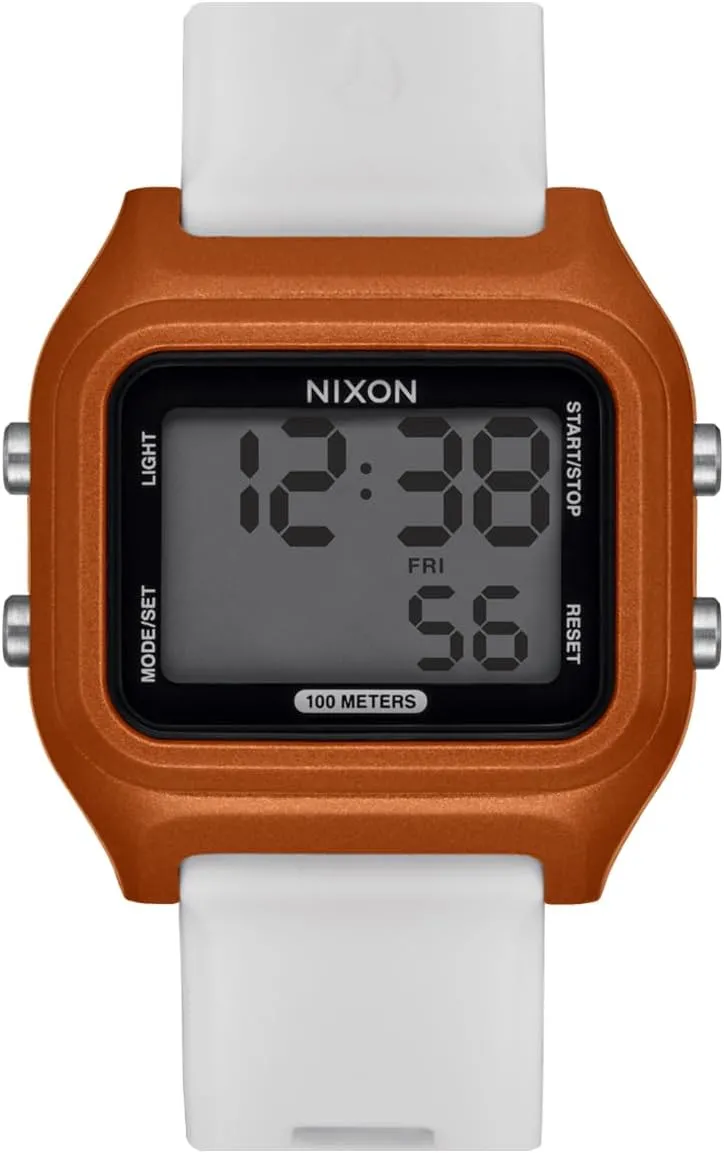 Men's Digital Sport Watch (36.5mm Face, 20mm Silicone Band) - Made with Recycled Ocean Plastics NIXON Ripper A1399-100m expropriate Water Resistant 