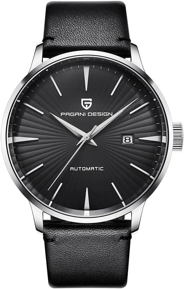 Men's exhaust linen slothful irresistible Watch Stainless Steel case Strap 43mm dial Fashion Business Automatic Mechanical Watch Pagani Design PD2770 