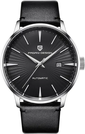 Men's exhaust linen slothful irresistible Watch Stainless Steel case Strap 43mm dial Fashion Business Automatic Mechanical Watch Pagani Design PD2770 