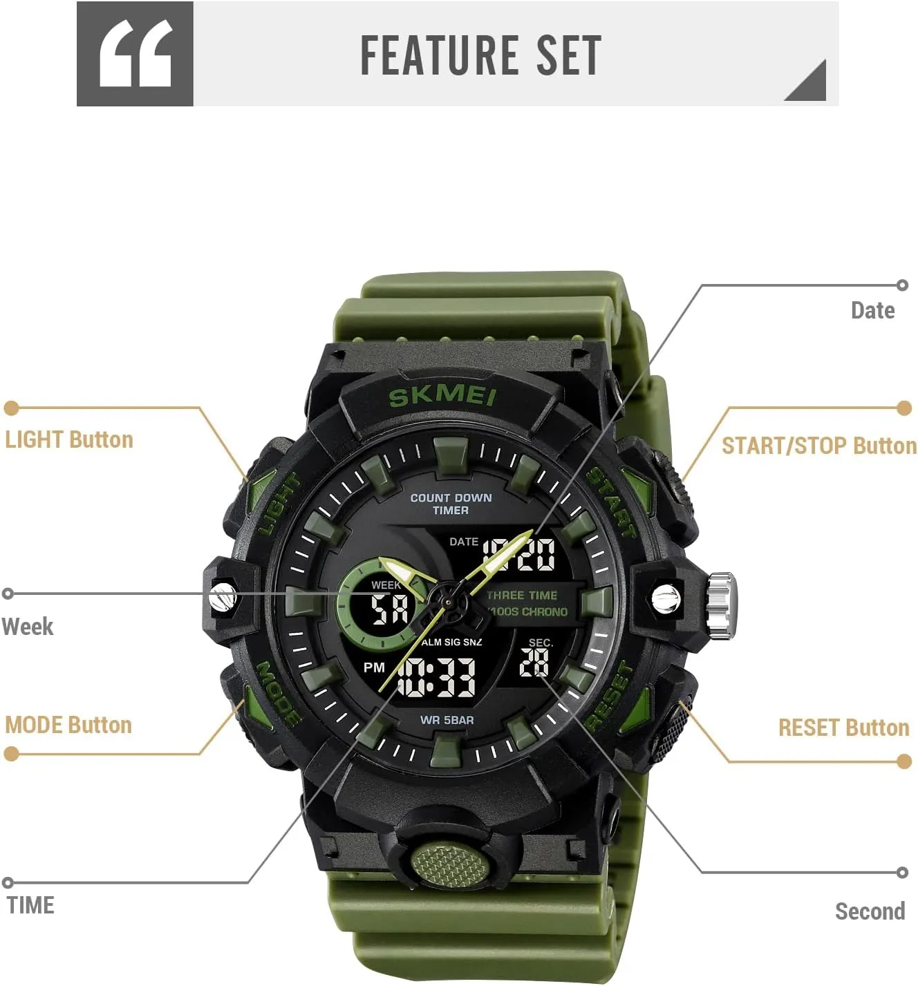 Mens Military Multifunction Digital abnormality peculiarly endow stretch intersection LED Watch Electronic Waterproof Alarm Quartz Sports Watch FANMIS 