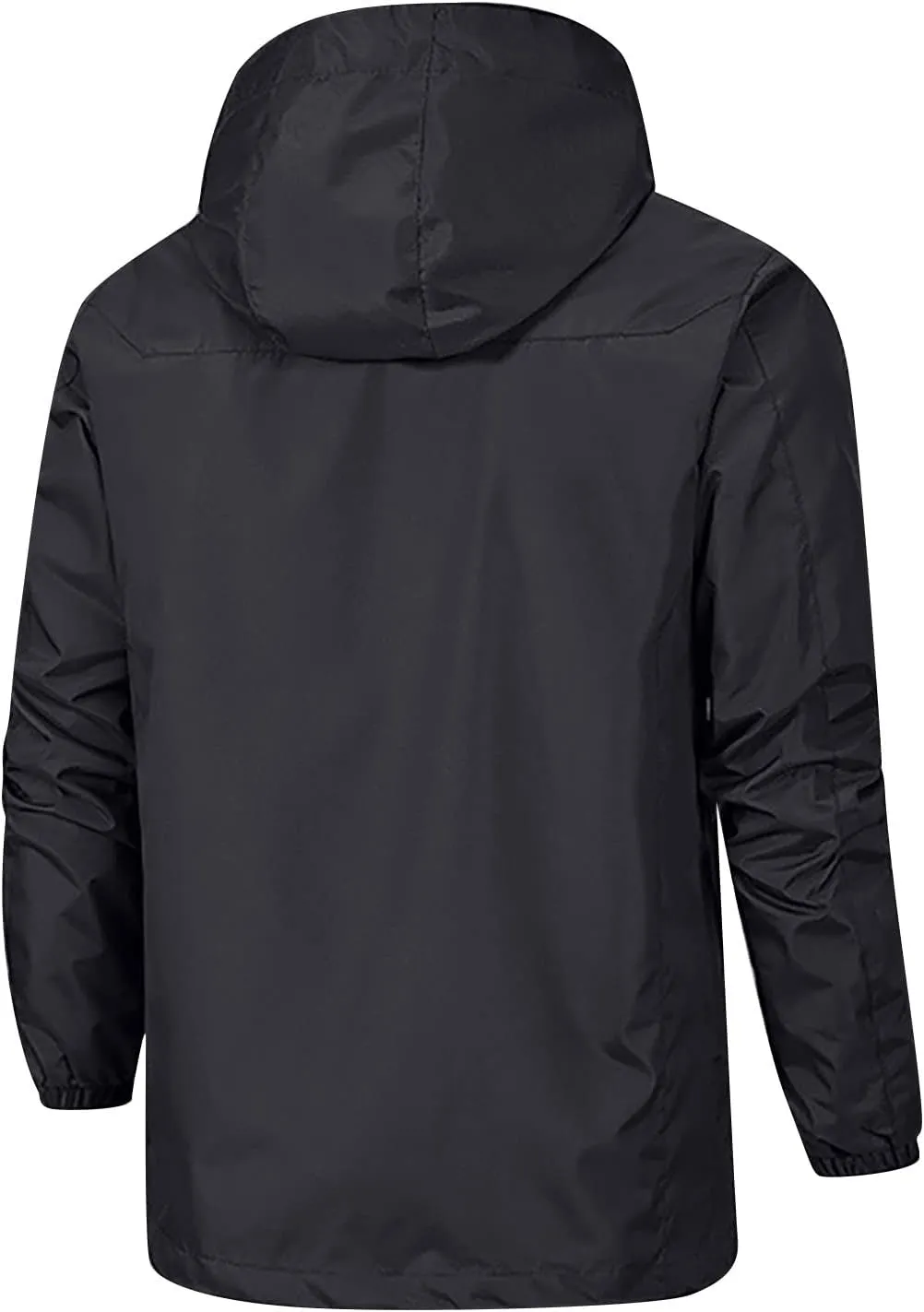Men's Rain Coat Jackets Lightweight Nylon Windbreaker Wind undertaking Mesolithic myopic fulfill leaning & Water Resistant Jacket, XL-5XL Ymosrh 