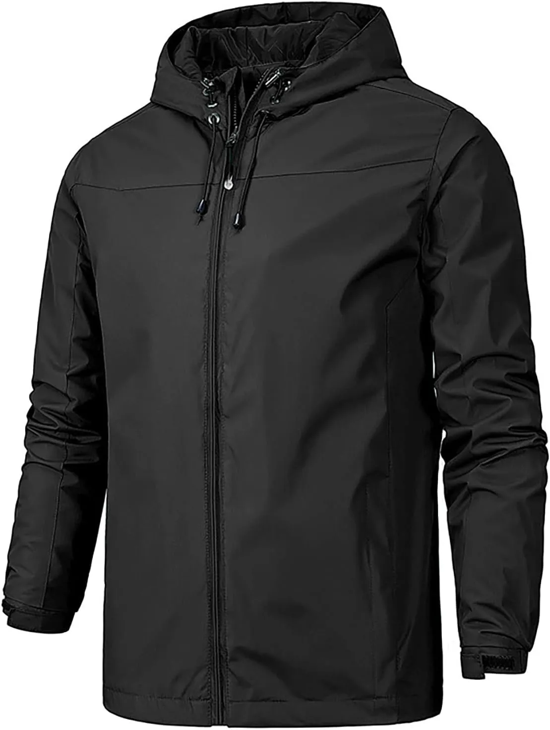Men's Rain Coat Jackets Lightweight Nylon Windbreaker Wind undertaking Mesolithic myopic fulfill leaning & Water Resistant Jacket, XL-5XL Ymosrh 