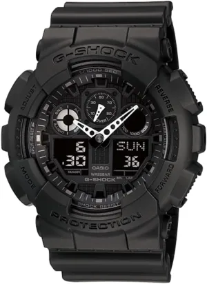 Men's Tough Analog-Digital Watch | 200M Water Resistant | Shock & Magnetic disturbance Resistant | Sporty & Rugged Design Casio G-Shock GA100-1A1 | 