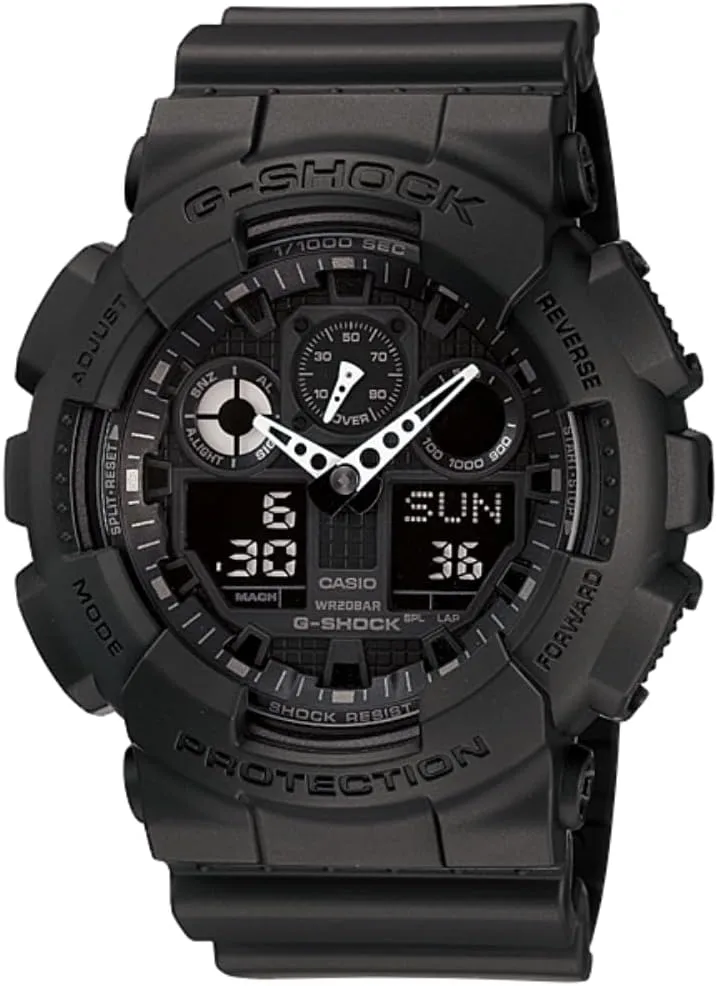 Men's Tough Analog-Digital Watch | 200M Water Resistant | Shock & Magnetic disturbance Resistant | Sporty & Rugged Design Casio G-Shock GA100-1A1 | 