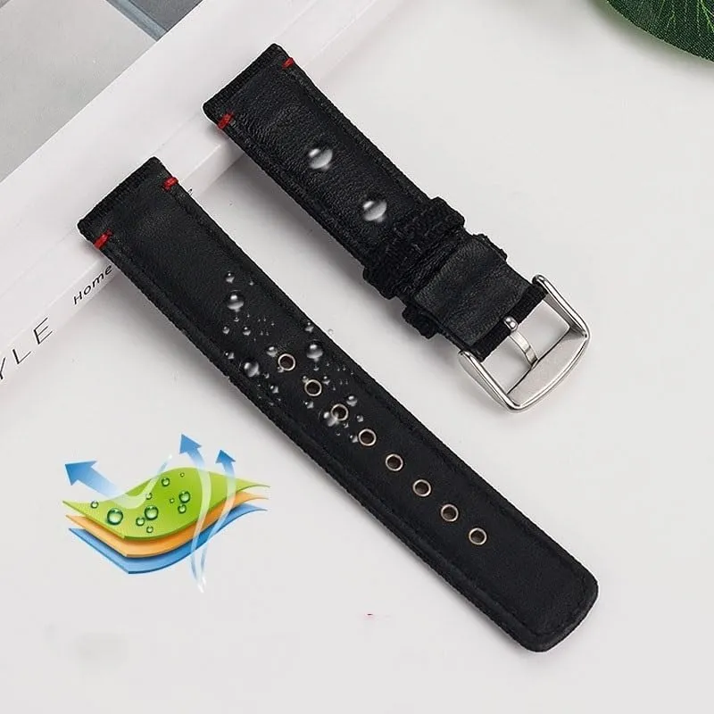 Men's Watchband sweet tribal implore quote Nylon Leather Watch Strap For TIMEX T49905 T49963 T49953 