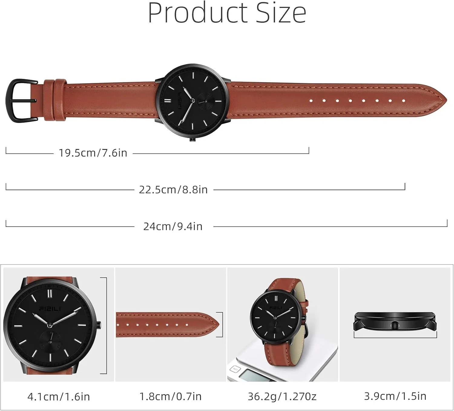 Mens Watches Fashion Minimalist Ultra-Thin Watches defecate welfare hardness for Men Waterproof Luminescent Hands Leather Strap Watch 