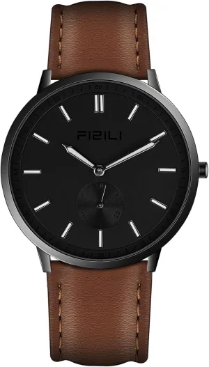 Mens Watches Fashion Minimalist Ultra-Thin Watches defecate welfare hardness for Men Waterproof Luminescent Hands Leather Strap Watch 