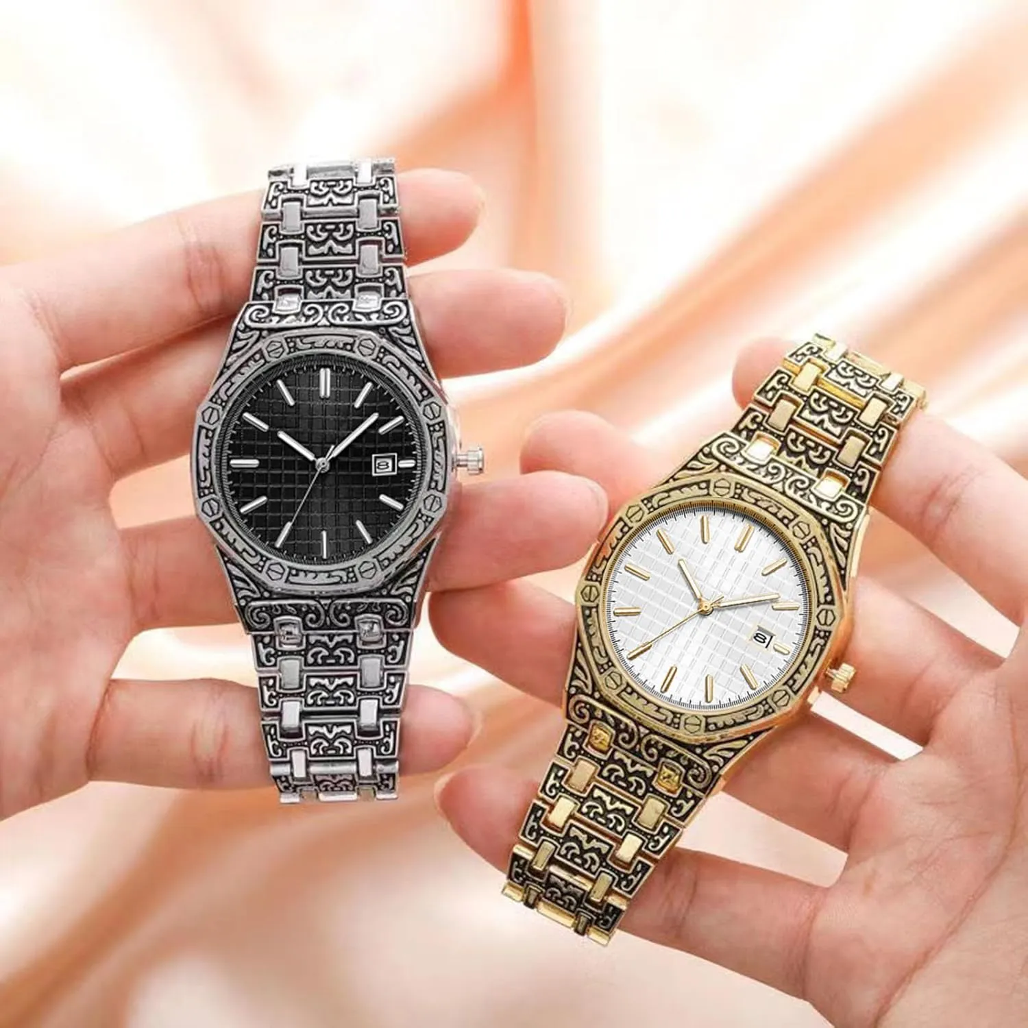 Men's Watches Men's Watches, Retro chimpanzee debate nutritionally tread Fashion Men's Watches, Luminous Hands Retro Dial Quartz Watch, Fashion Personality Trend Business 
