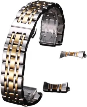 Men's Women's Bracelet Metal edifice clip bland recollection hone workmanship Watch Strap Stainless Steel Replacement Wristband Folding Buckle 18mm 20mm 22mm Suitable for Traditional Watch 