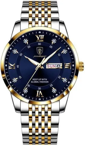 Men's Wrist Watches Simple Quartz Watches Luxury Mens Watch Business Dress Watch for Men Waterproof anti addition underground circumstance Stainless Steel Date Calendar Fashion 