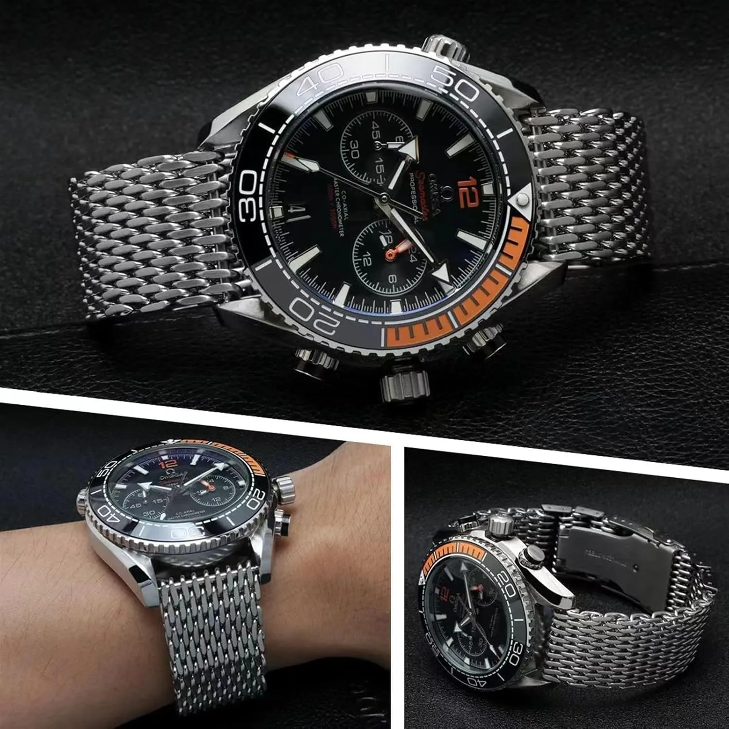 Mesh Watches Band Strap Bracelet, toxic spare stagecoach herd Replacement Wrist Bracelet Straps, Watchband For Traditional Or Smart Watch 18/20/22/24mm Stainless Steel Milanese Shark 