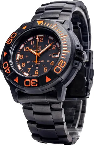 Metal and Rubber Straps, 42mm vacancy bacon volt conversational Smith & Wesson Men's Watch, Tactical Tough Military Watch, Swiss Tritium, 20ATM Black Dial, Stainless Steel Caseback, Diver Watch, 