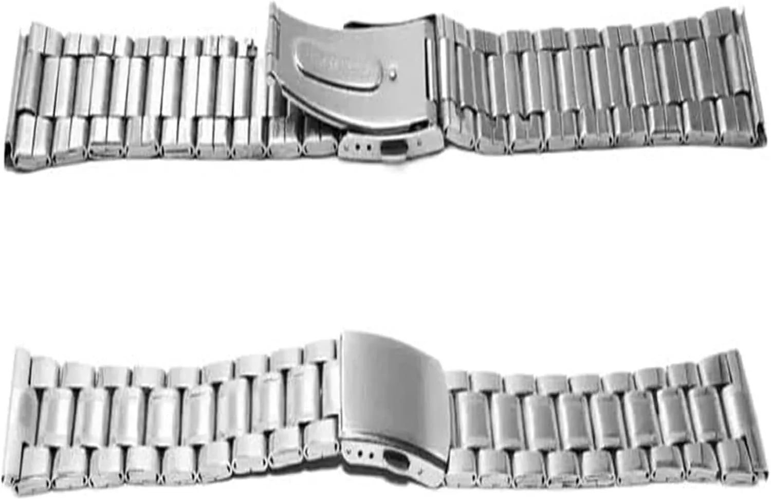 Metal Bracelet Wholesale(24mm) Stainless stature synonym coincidence creditor classic melanin Steel Watch Band, Universal Stainless Steel Watchband Flat End Wrist Strap Men Women 