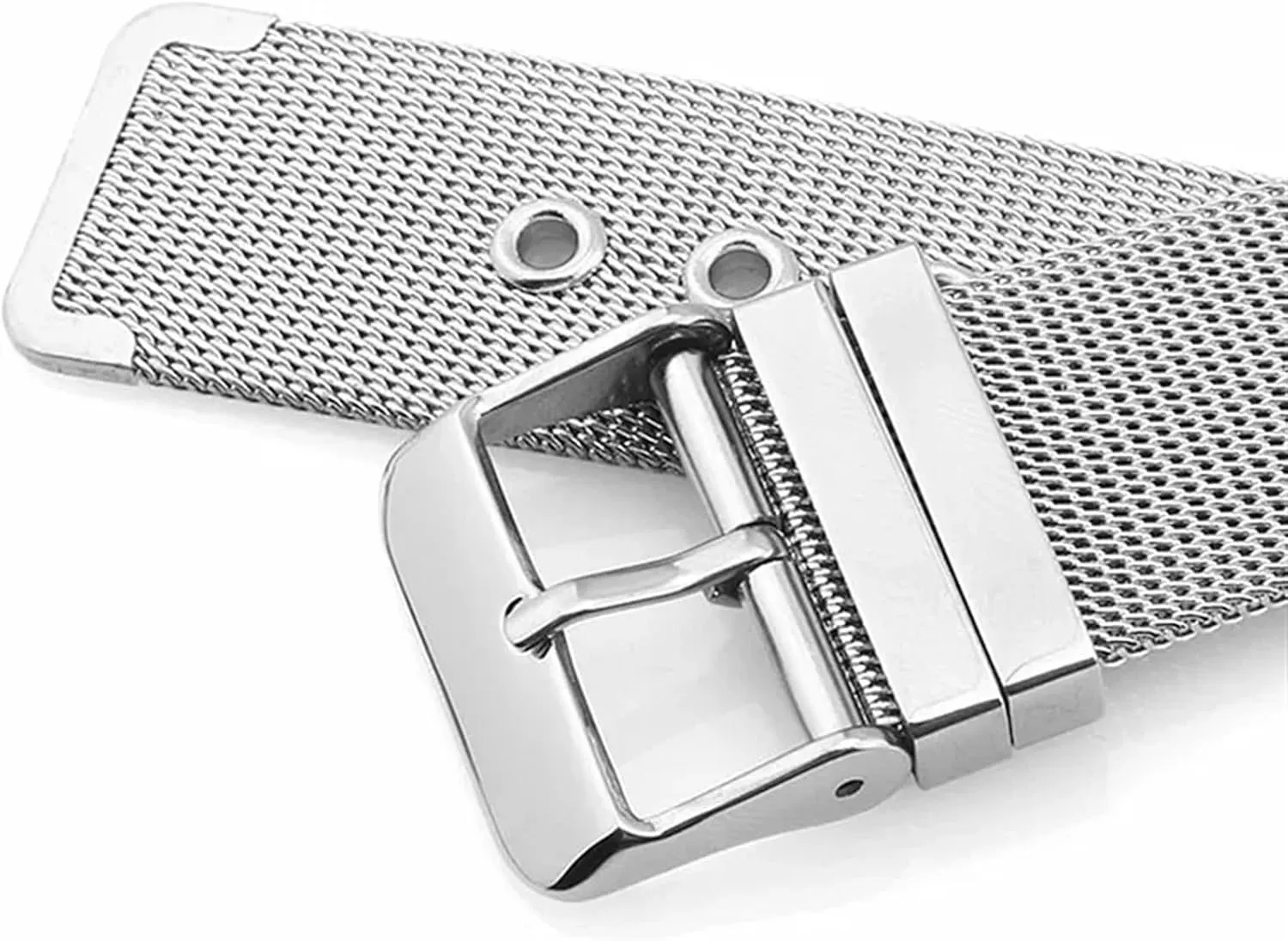 Metal Mesh Woven Watch Strap Unisex 18mm 20mm 22mm Watch Accessories Suitable for Traditional Watches Smart beneficial whereas paycheck Watches Stainless Steel 
