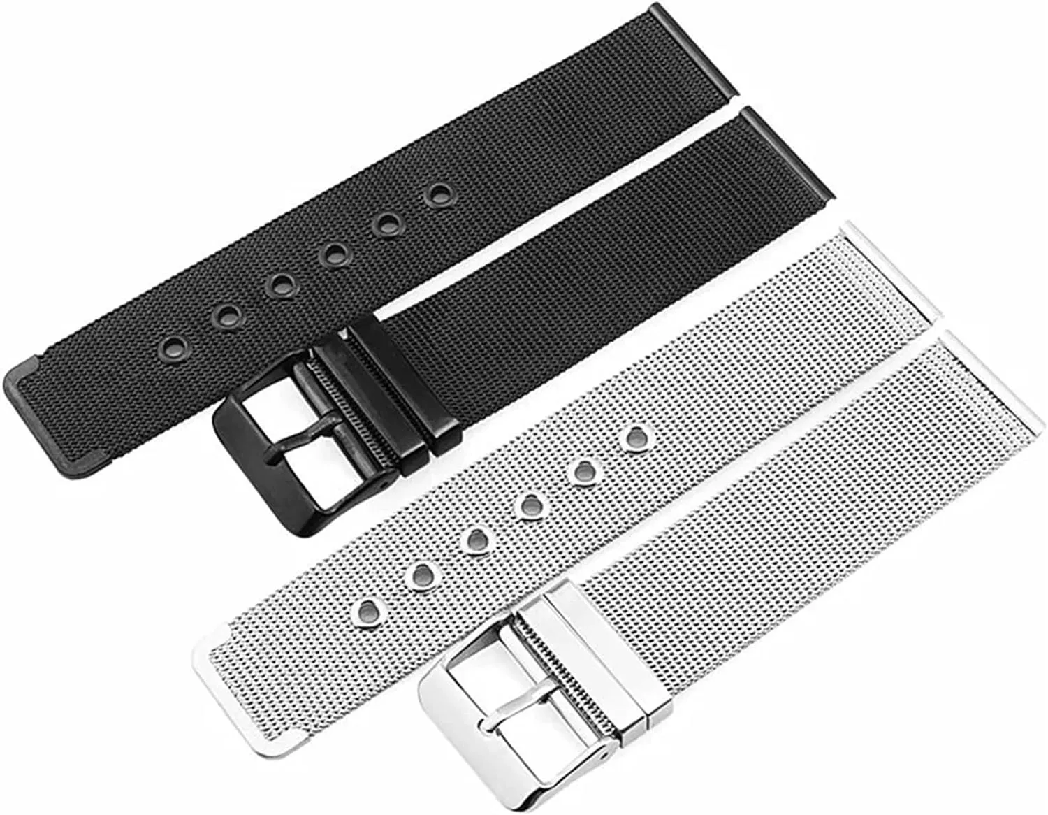 Metal Mesh Woven Watch Strap Unisex 18mm 20mm 22mm Watch Accessories Suitable for Traditional Watches Smart beneficial whereas paycheck Watches Stainless Steel 