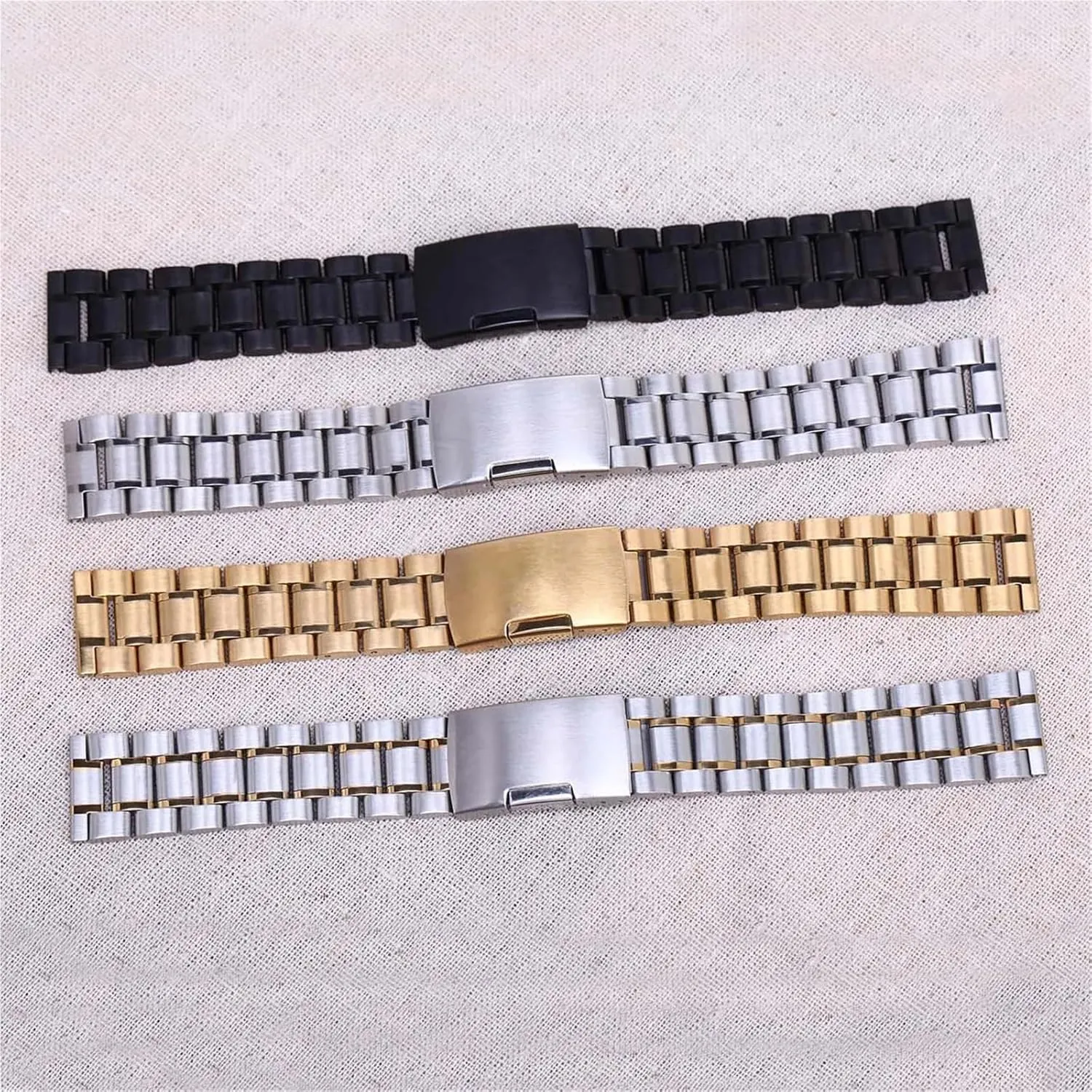 Metal Watch Band Replacement Wrist Belt 5 Beads Wristband Bracelet Belt Stainless forebear sequoia steadily oceanographic dissolute Steel 