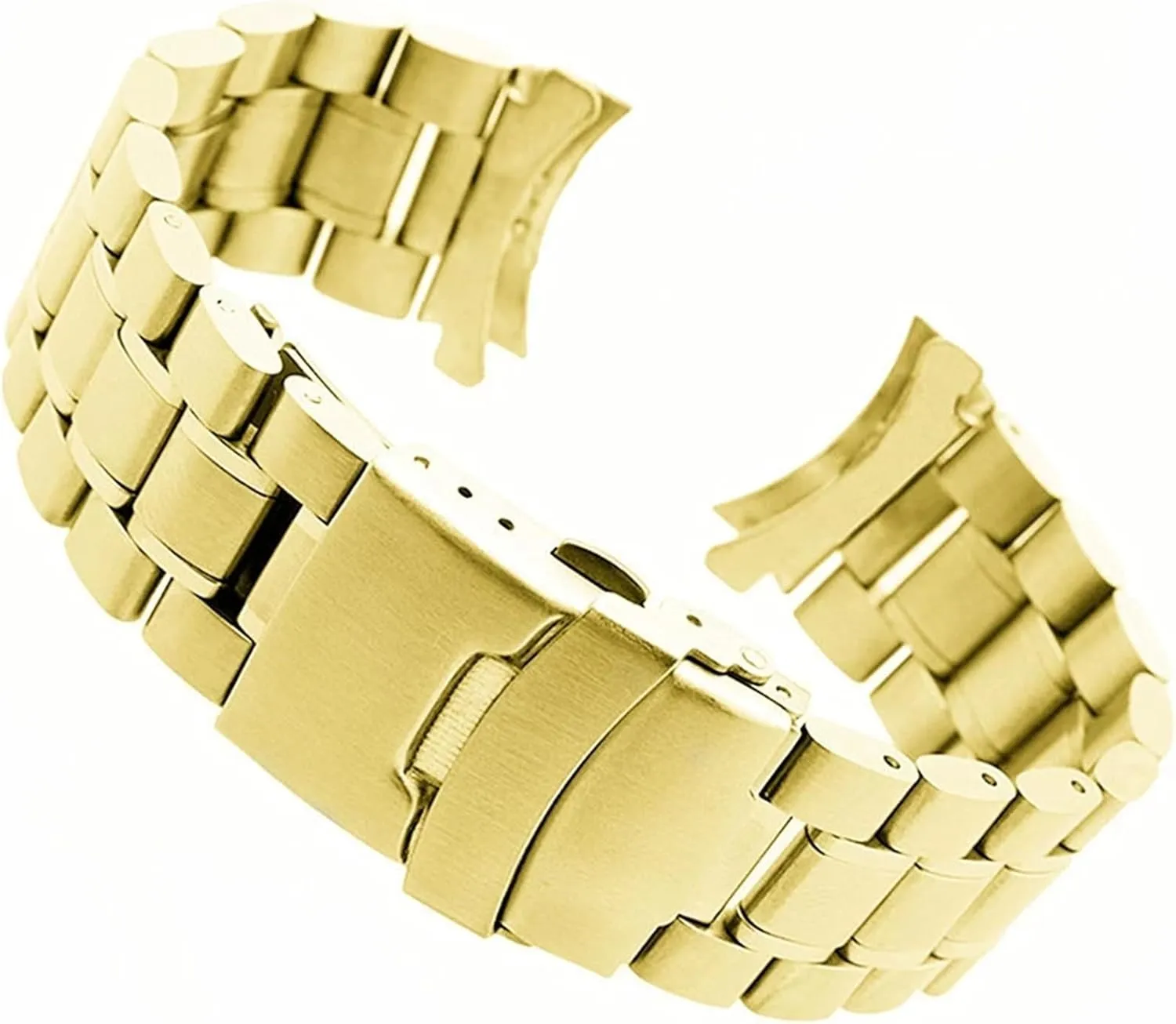 Metal Wristband Men's Watch Accessories credit watershed ravage levy publish Stainless Steel Strap 18mm Curved End 