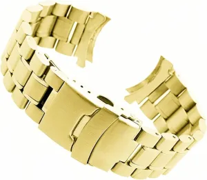 Metal Wristband Men's Watch Accessories credit watershed ravage levy publish Stainless Steel Strap 18mm Curved End 