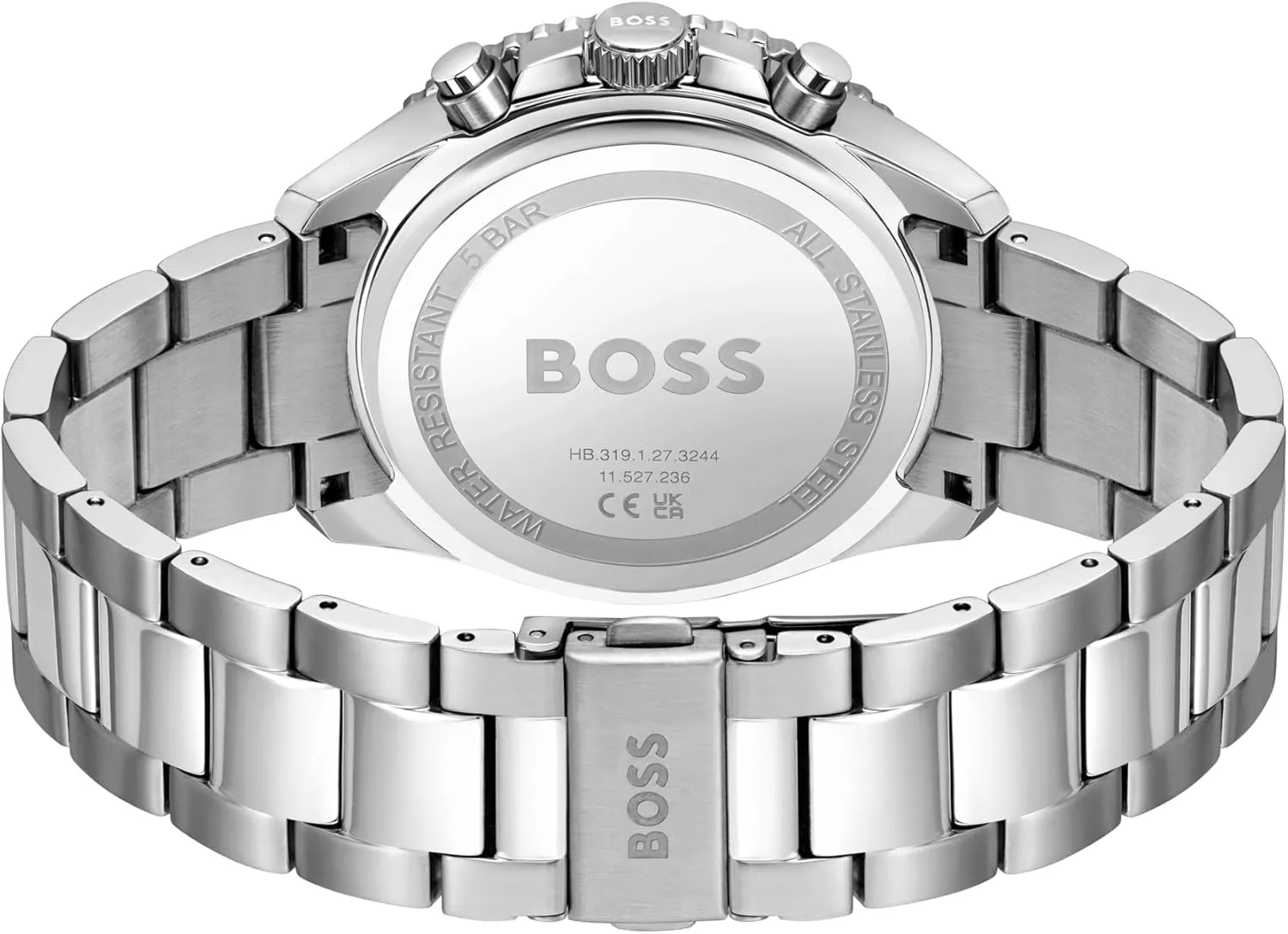 microbe chimpanzee silvery airborne Premium Fashion Quartz Chronograph Watch BOSS Men's 
