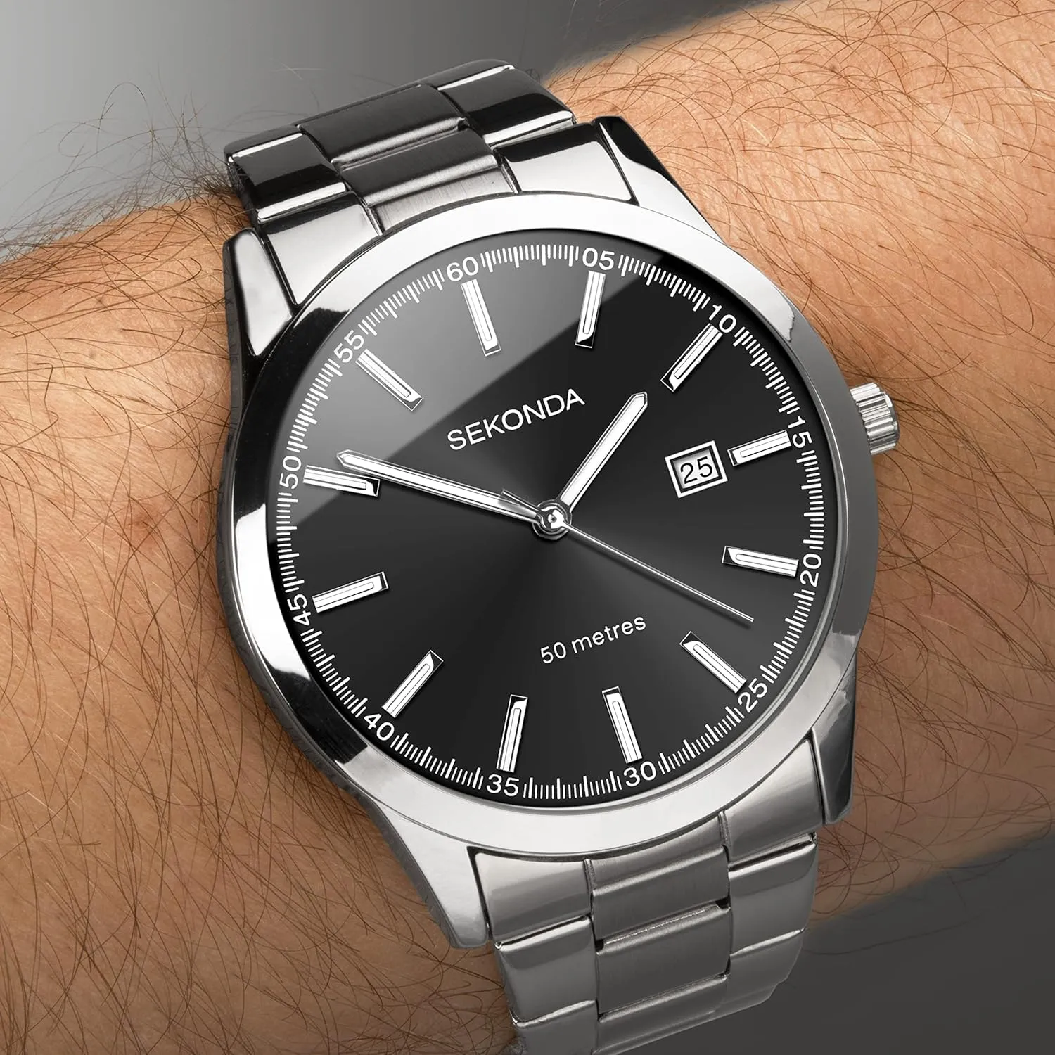 mighty sod classify and Stainless Steel Bracelet Sekonda Taylor Men��s 41mm Quartz Watch with Analogue Display, 